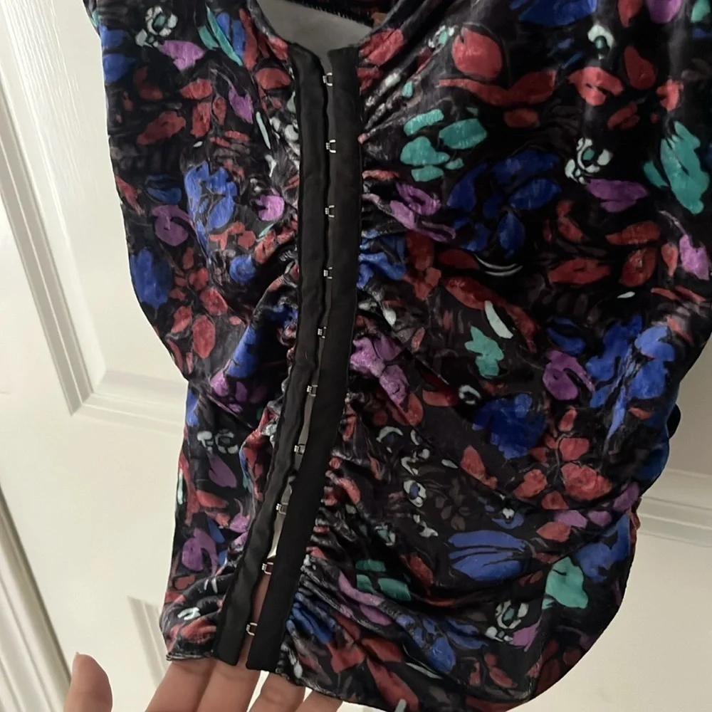 Free People Dottie tank size small velvet corset